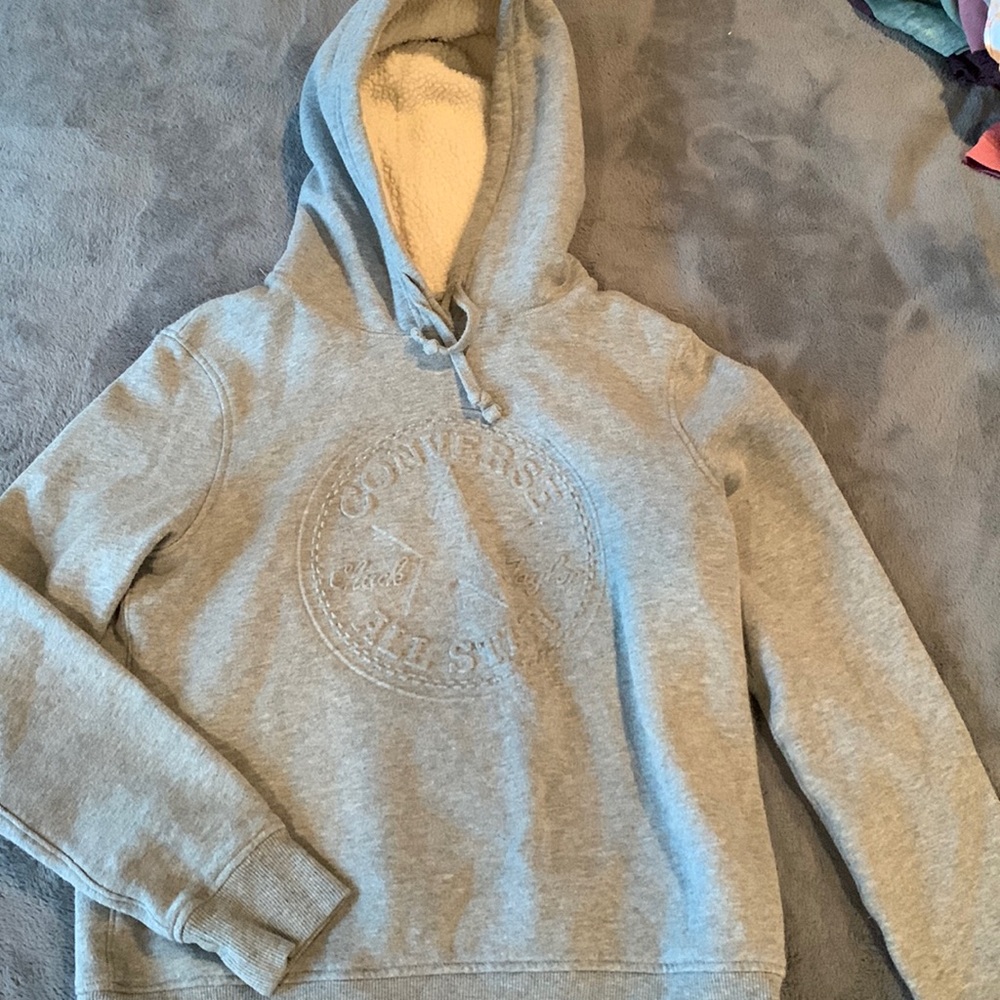 Converse Size S Gray Hoodie